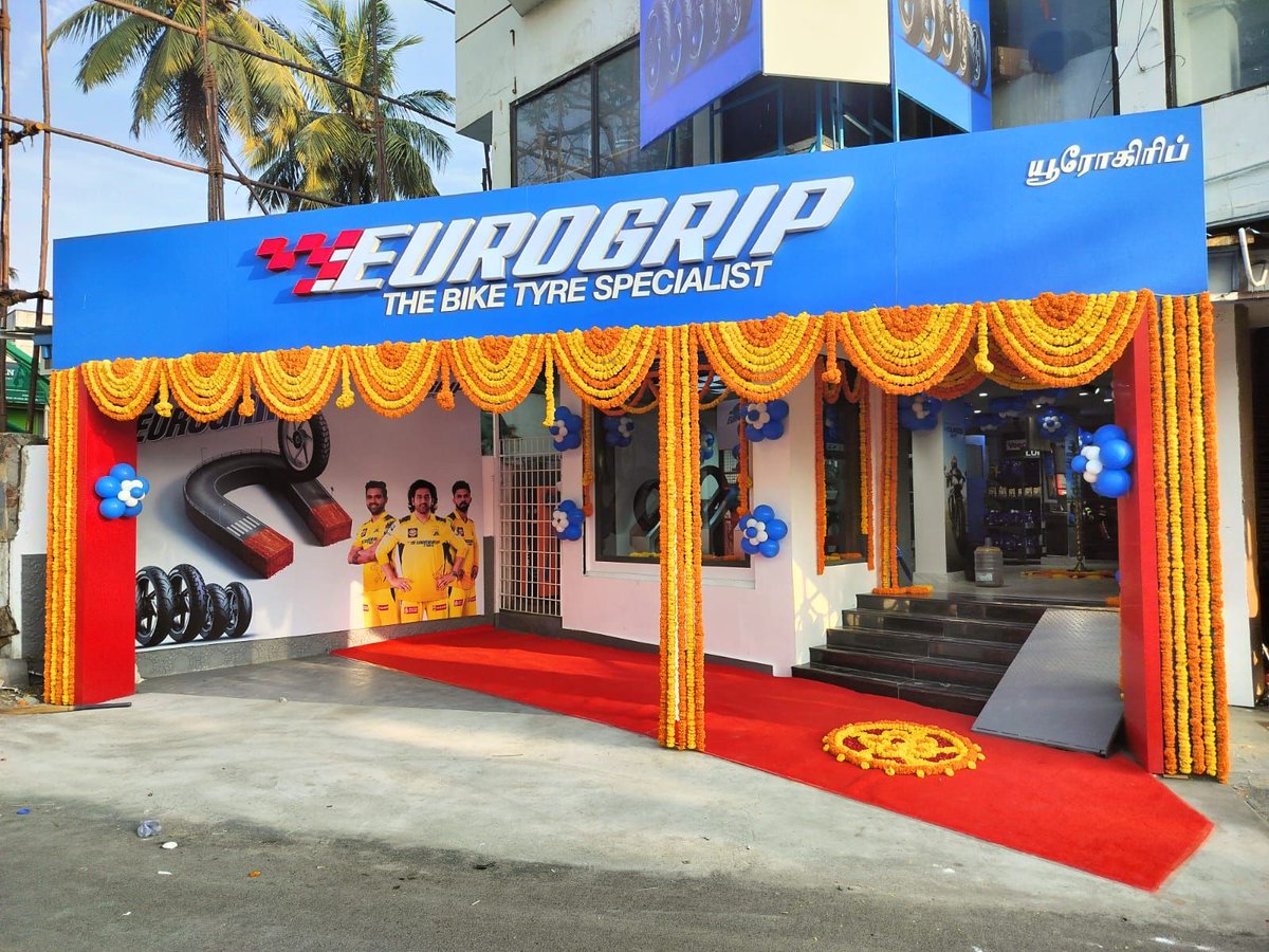 We are excited to unveil our first-ever Eurogrip Tyres exclusive store in Chennai. From a wide range of top-quality tyres to essential tyre-care services, riding accessories, and more-we've got you covered. #EurogripTyres #TheBikeTyreSpecialist #StoreLaunch #Chennai