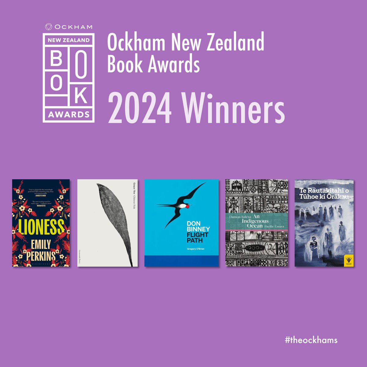 Let's hear it for the 2024 Ockham NZ Book Awards winners! <a href="/AUPBooks/">Auckland University Press</a> <a href="/BWB_NZ/">Bridget Williams Books</a> <a href="/BloomsburyBooks/">Bloomsbury Books UK</a> <a href="/GiramondoBooks/">Giramondo Publishing</a> #theockhams