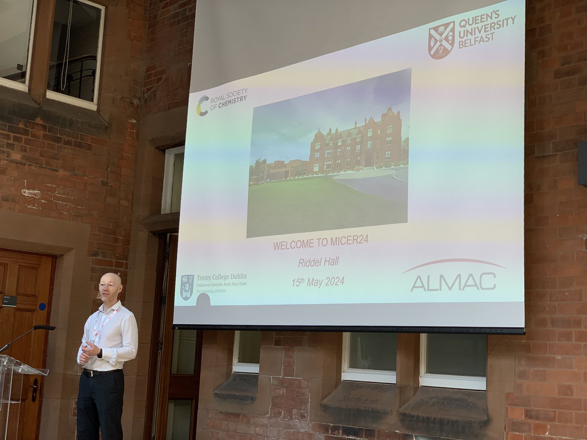 In Belfast for #MICER24 today and I’m delighted we @TCD_Chemistry could support @QUBelfast @QUBCCE in hosting this fantastic conference on the island of Ireland for the first time. Well done @DrKevinMorgan for bringing it back in-person #ChemEd #Education @seerymk