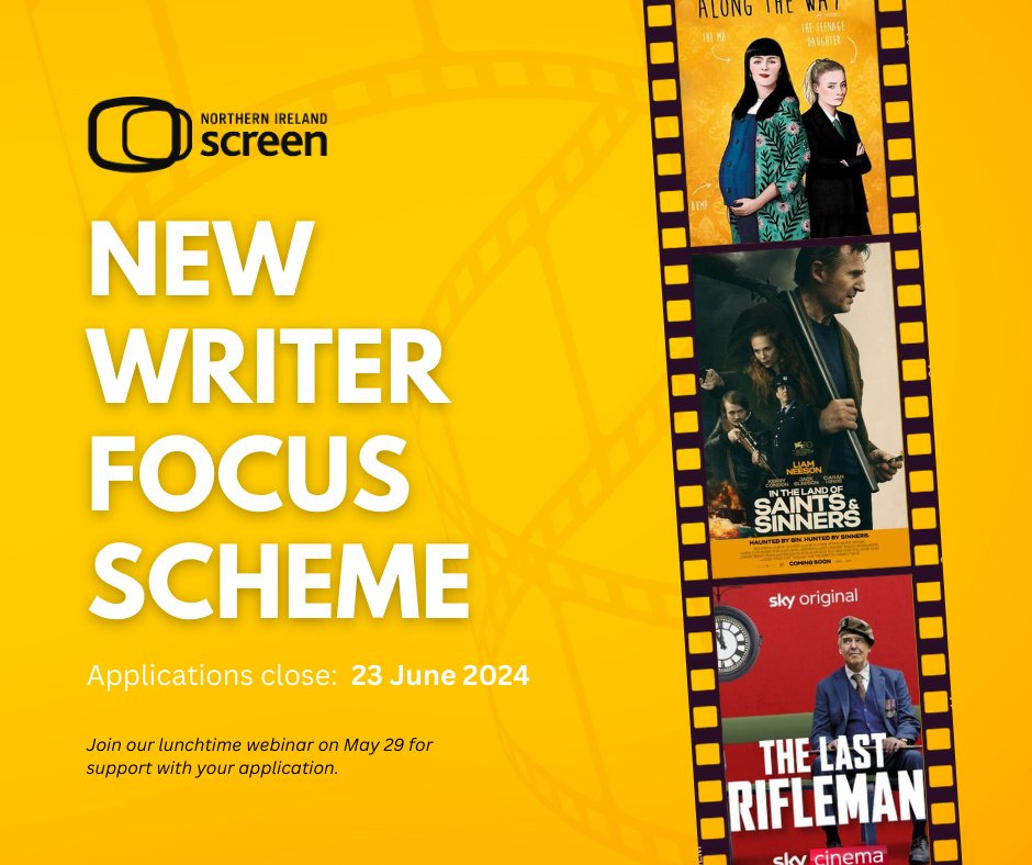 Calling all Northern Ireland writers! Step into the spotlight with Northern Ireland Screen’s New Writer Focus (NWF) scheme 2024-2025! Discover more: ow.ly/9eNO50RGKb2 #NorthernIreland #Screenwriting #NewWriterFocus #FilmOpportunity