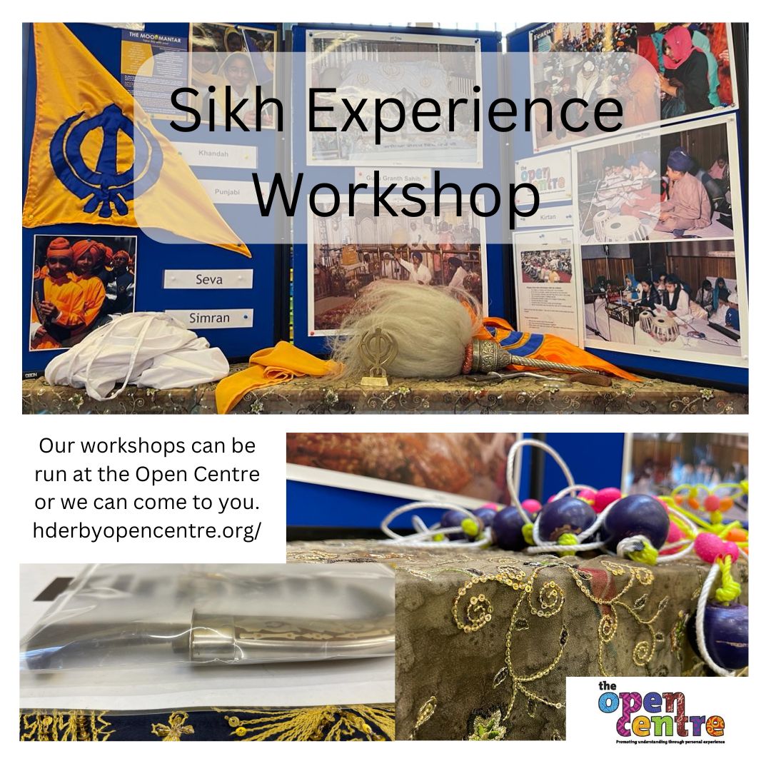 Want your Students to learn more about Sikhism? Book out Sikh Experience workshop today. derbyopencentre.org