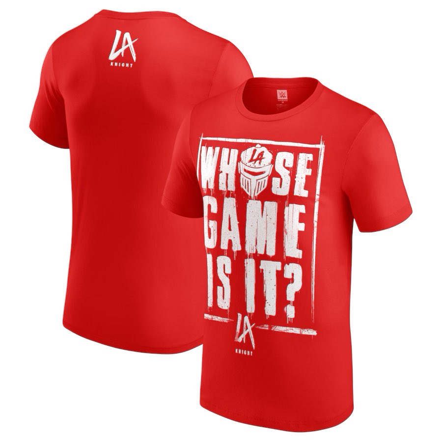 🚨If you’ve been thinking about buying LA Knight’s NEW Whose Game is it? T-shirt, today would be a great day to do so! Use our exclusive WWE Shop link & save 25% on your order!! Sale ends in 19 hours. (Midnight ET) #YEAHRevolution 👉 wwe-shop.sjv.io/LAKGame