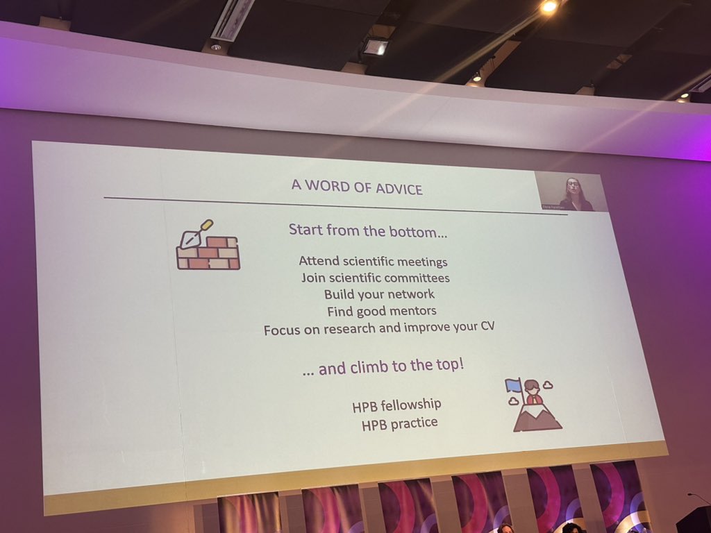 EXCELLENT talk by @ElenaPanettier1 on the opportunities available to becoming an #HPB surgeon from an international background. Amazing experiences and advice! She is a ⭐️🌟⭐️🌟⭐️🌟 #ECG @IHPBA @AHPBA @EAHPBA @VautheyMD @CDTzeng @HopSTranCao @TheAhpbaPodcast #oncsurgery