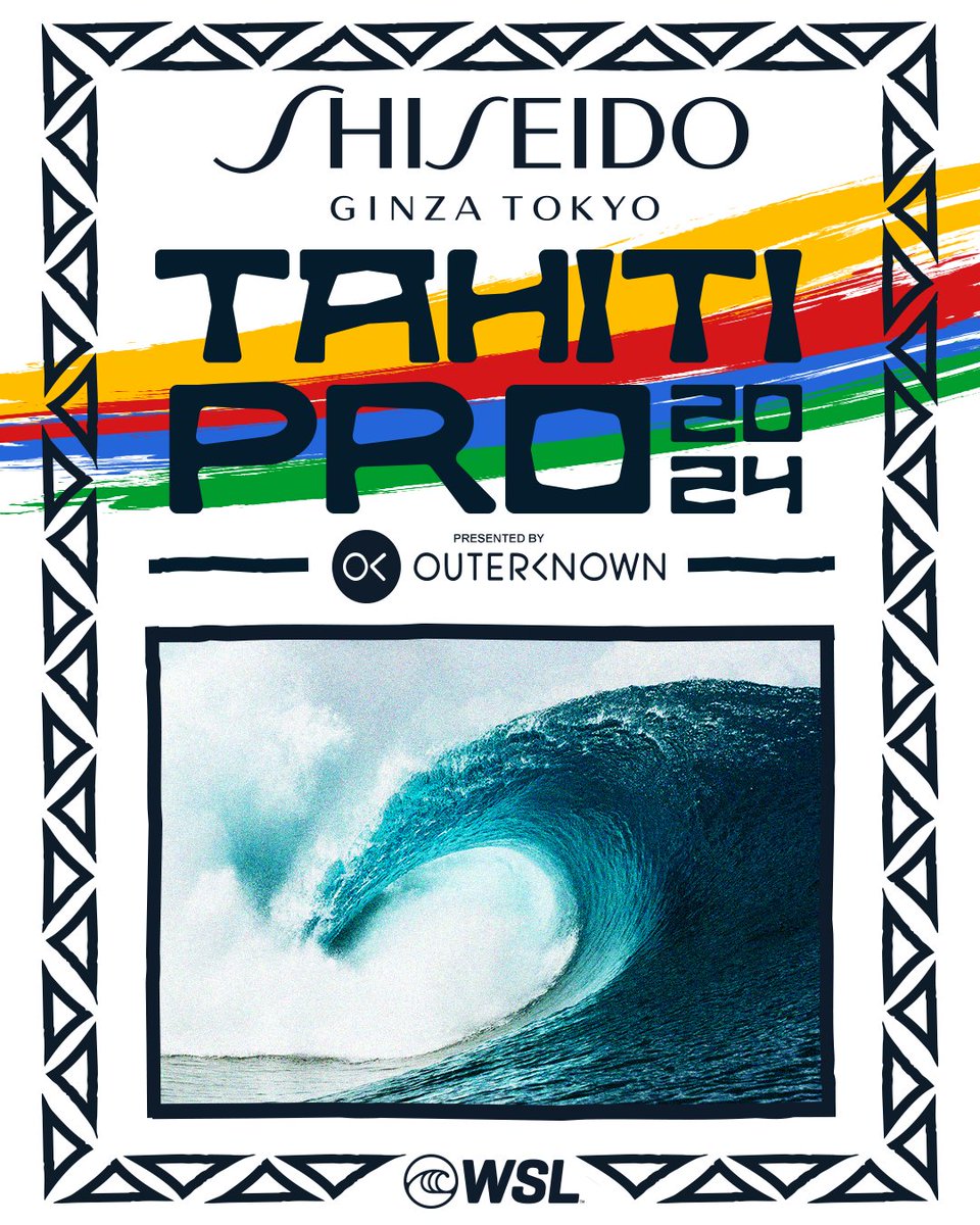 The Championship Tour is headed to Tahiti! 🇵🇫 Tune in to the @SHISEIDO_USA #TahitiPro pres. by #Outerknown LIVE May 22 - 31 on worldsurfleague.com.