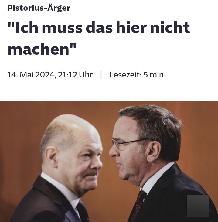 #Pistorius hat Wut im Bauch.
Der Top-Mann dient einer beleidigten Leberwurst, einem verlogenen Zyniker, dem Stolz der SPD.

Allein #Scholz' Neid auf Charme & Erscheinung des Verteidigungsministers lassen Putins #Kanzler -Imitator noch saftiger als sonst nach unten treten
1/6🧵👇