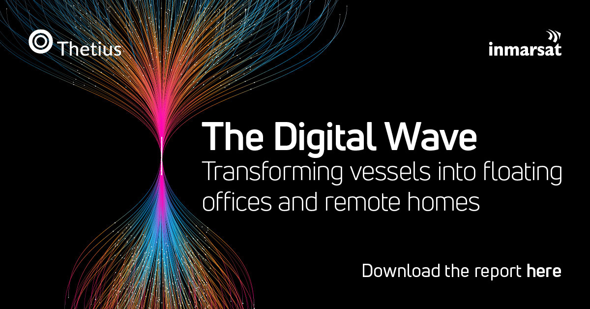 Our new report, The Digital Wave explores how crews and shore-based teams are using digital tech and #connectivity, converting ships into 'floating offices' designed to meet new digitalisation and collaboration requirements. Download it here: bit.ly/3WGK7CD #maritime