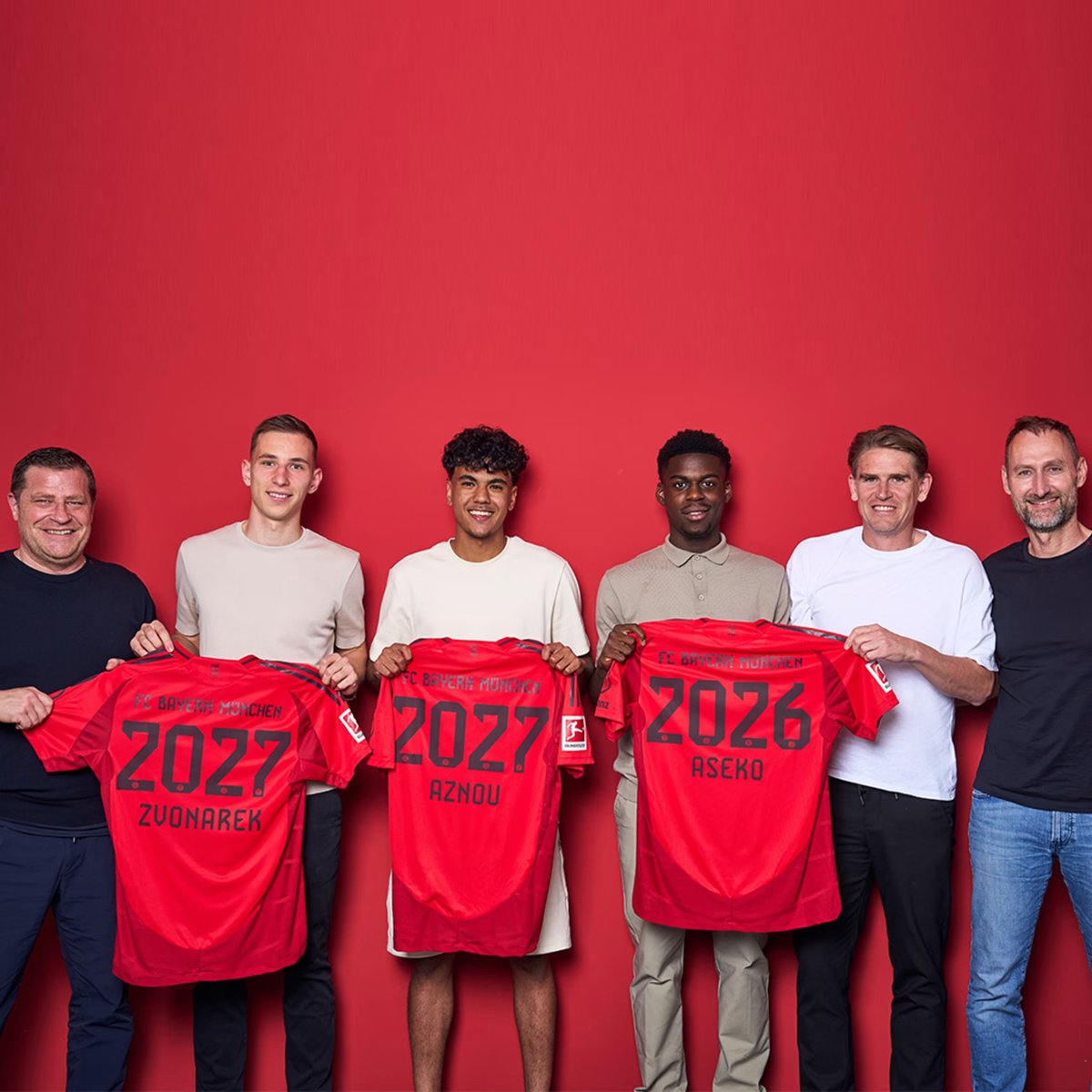 OFFICIAL: Lovro Zvonarek, Adam Aznou and Noël Aséko Nkili have signed professional contracts at FC Bayern