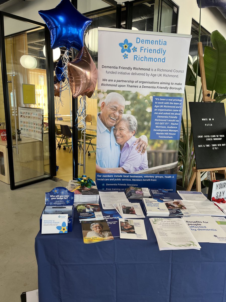 Dementia Friendly Richmond (@dfcrichmond) on Twitter photo Come for conversations about Dementia to Patch, 42 York Street in Twickenham. It’s Dementia Action Week #daw <a href="/DementiaFriends/">Dementia Friends</a> Come for conversations about Dementia to Patch, 42 York Street in Twickenham. It’s Dementia Action Week #daw <a href="/DementiaFriends/">Dementia Friends</a>