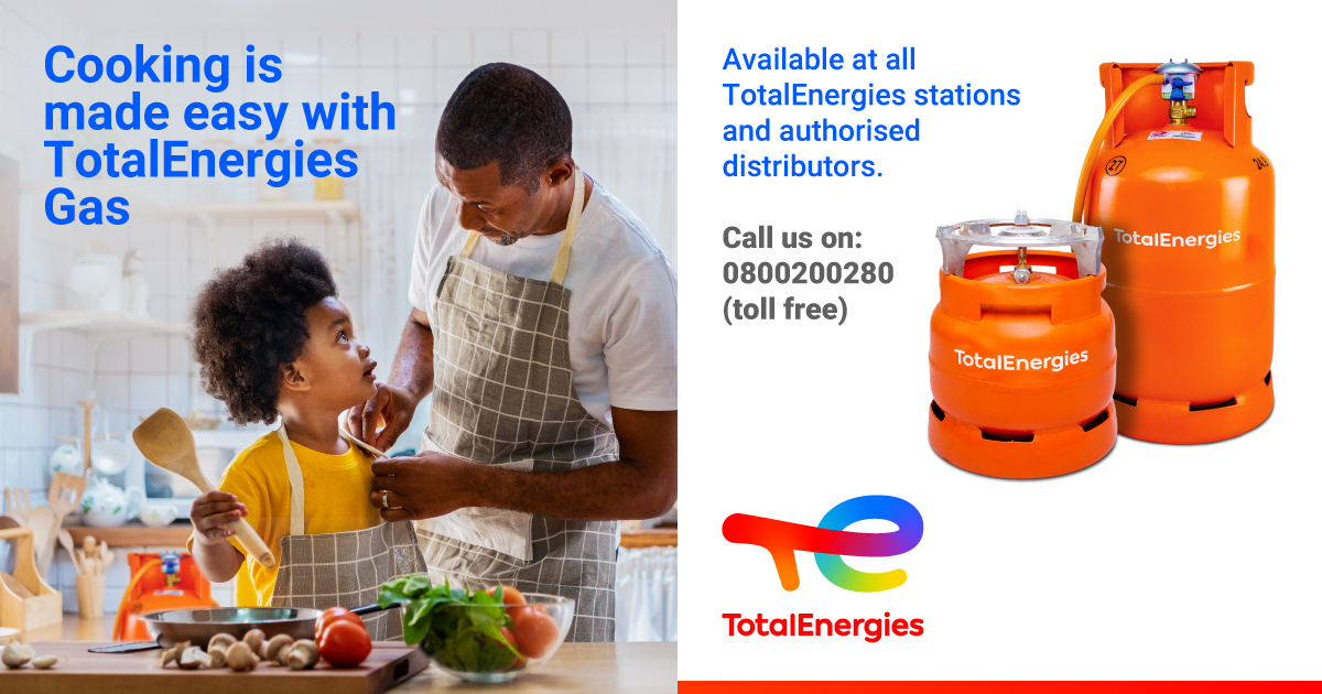 🔥 Upgrade your cooking game with TotalEnergies gas! 🍳 Experience effortless cooking with our 6kg and 12.5kg cylinders at discounted prices. 💰 Don't miss out on this amazing offer, grab yours now! ⏰ #CookWithTotalEnergies #EffortlessCooking 🔥