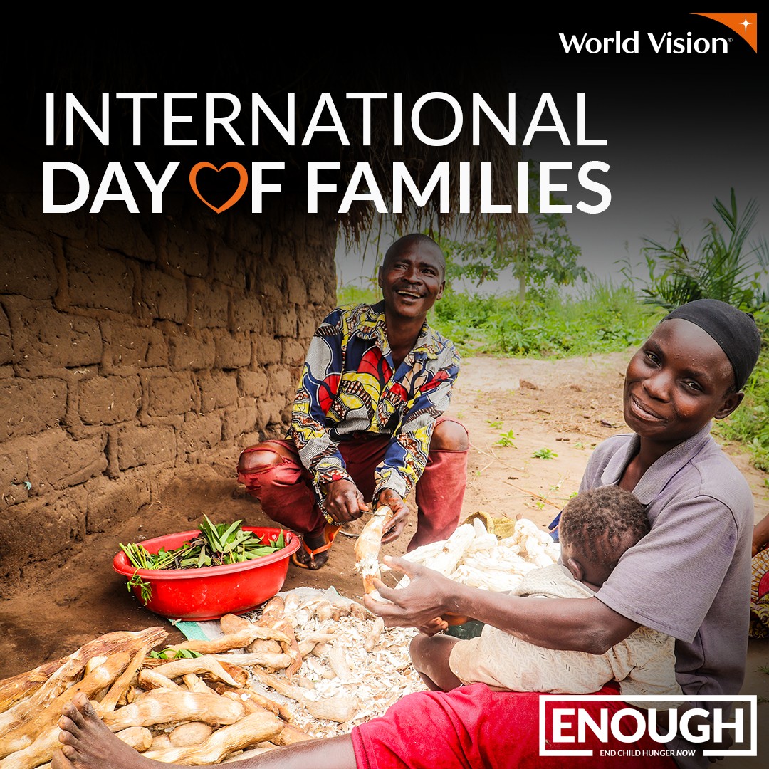On this #InternationalDayofFamilies, let’s spotlight the global hunger crisis. 🌍 59% of parents fear their child facing hunger. Support World Vision’s #ENOUGH campaign. Help end child hunger now. Learn more wvuk.org/GCGq50Q5sXI #EnoughIsEnough #EndChildHunger #DayofFamilies