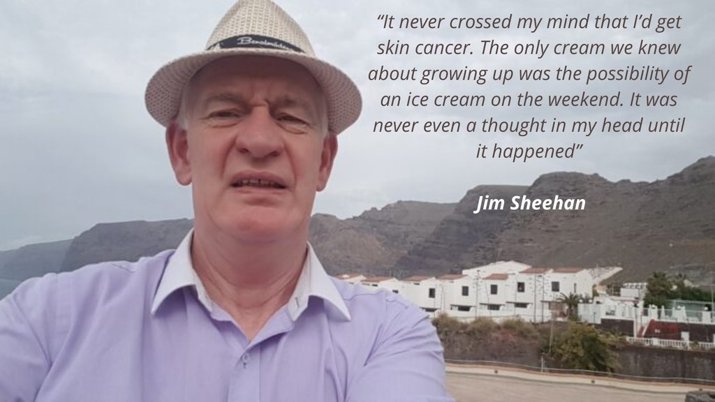 Growing up in Cork in the early 60’s, being #SunSmart wasn’t top of Jim’s priorities. When he was young, he loved being outdoors, working for local farmers , and when he grew up & got married, he would spend hours outside gardening. Jim’s Story: surviveandthrive.ie/cancer-stories… #melanoma