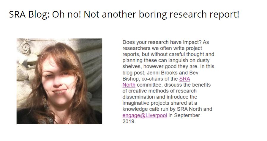 Does your #research have #impact? Researchers often write project reports, but without careful thought and planning they go unseen however good they are. @JenniBrooks & @bevbishop67, discuss the benefits of creative methods of research dissemination bit.ly/3U87PWZ