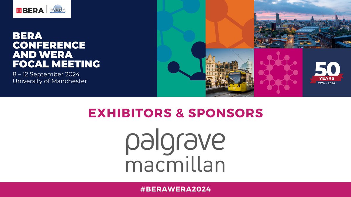 🌟 We are so thrilled to have Palgrave Macmillan (@PalgraveEducate) as an exhibitor for the #BERAWERA2024 conference Find out more: bera.ac.uk/conference/ber…