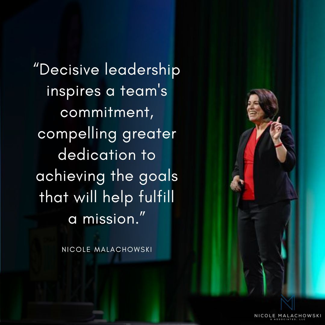 💫#Commitment is a duty to fulfill a mission, while #dedication is an 🙋enthusiastic willingness to support commitment. #Decisiveleadership inspires commitment which compels dedication to achieve goals. ❓How have you developed #decisiveness to #lead well & #inspire your team?