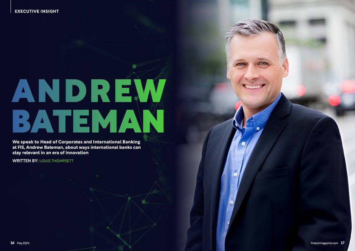 We speak to Head of Corporates and International Banking at @FISGlobal, Andrew Bateman, about ways international banks can stay relevant in an era of innovation. 

Find out what he had to say here: ow.ly/ncjx50RAe2I

#Interview #Banks #Banking