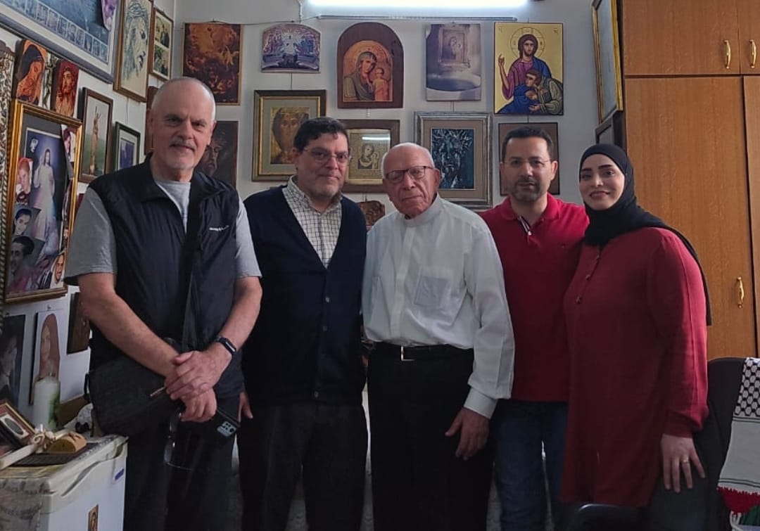 Last week in Damascus, I visited a dear friend. We had the opportunity to spend some time with the kind and courageous pro-Palestinian priest Abuna Elias Zahlawi.