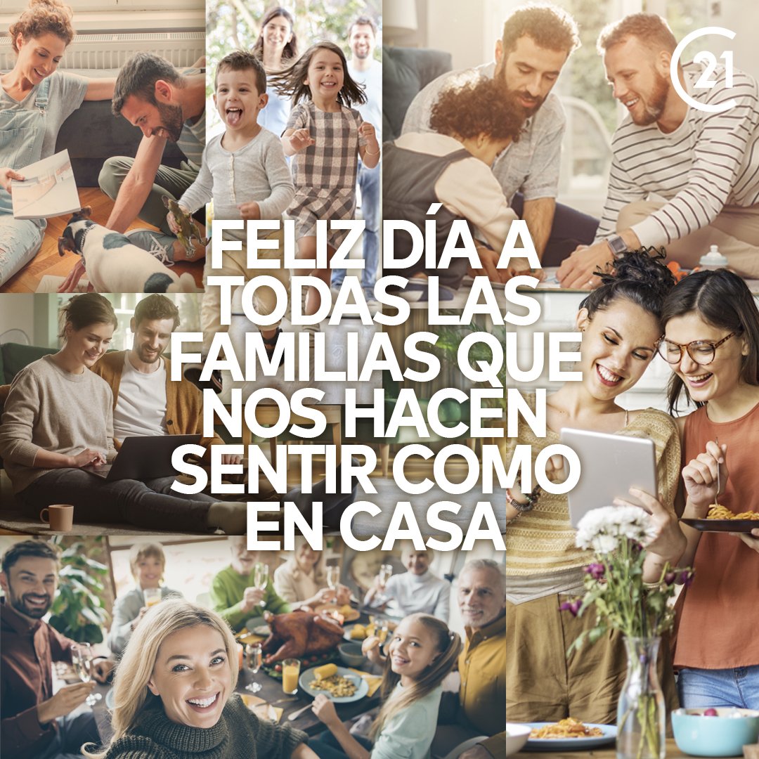 En el Día Internacional de las Familias, celebramos el concepto de hogar. Porque en la marca CENTURY 21, entendemos que la familia son aquellas personas con las que te sientes como en casa 🏡💕 #CENTURY21España #YoSoyCENTURY21 #FamiliaCENTURY21 #EnElCorazónDelBarrio