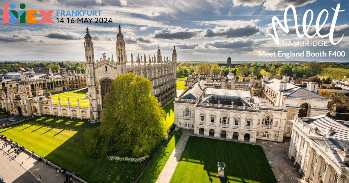 MeetCambridge's tweet photo. Day 2 of #IMEX2024 &amp; the energy levels are still high! Ryan &amp; Sarah are waiting for you to chat all things events in Cambridge. Head over to @MeetEngland  Booth #F400 &amp; have a chat with them about hosting your next event in our amazing city: https://t.co/047J3w4Gd0 https://t.co/LqsUp6dDzb