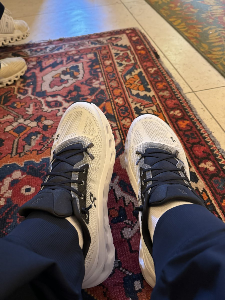 The amount of walking in Paris and Venice has been a lot. 12-15 miles every day. Just picked these up to give my feet some relief. Picked up a pair of On Cloud here in Venice and they are a game changer.