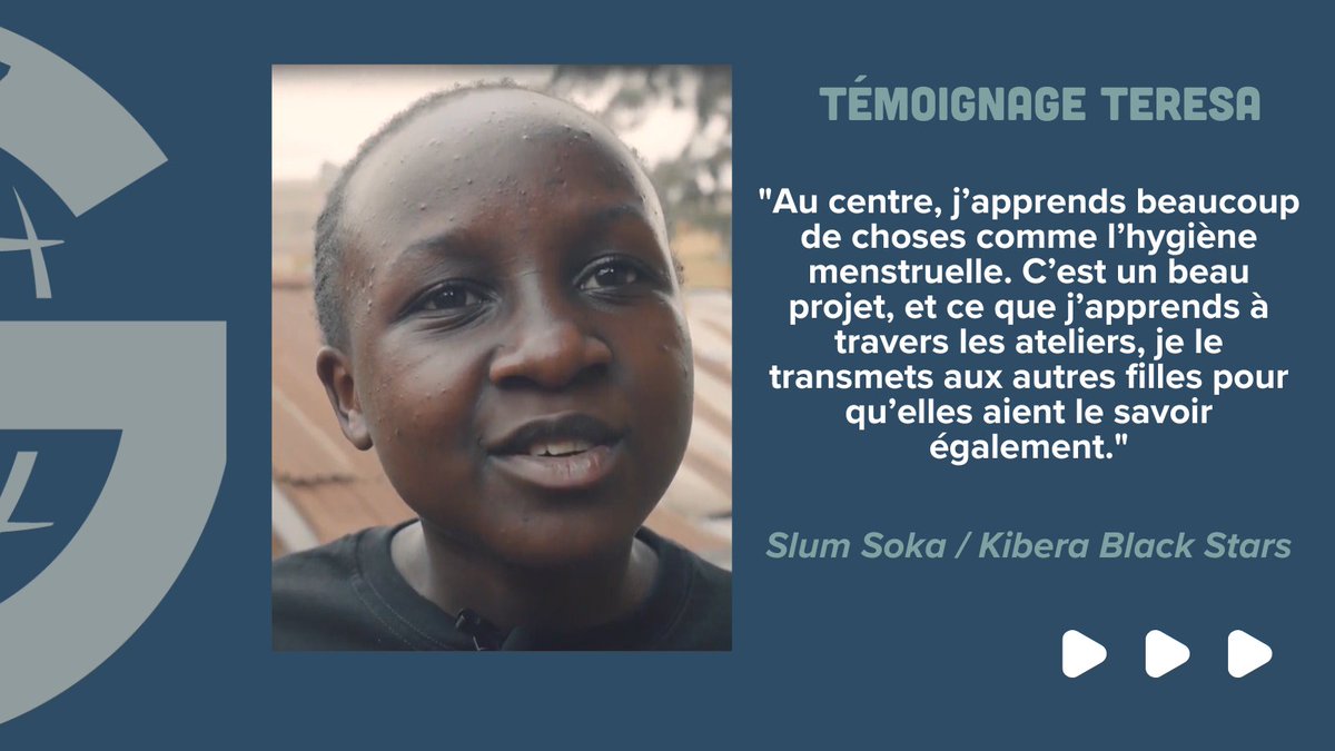 [Jouons, Développons, Impactons] #1 #Témoignage | Teresa, bénéficiaire de l’association @SlumSoka / @Kiberablackstar En lien avec l’#ODD 3 centré sur la santé et le bien-être, le projet Slum Soka – Kibera Black Stars a été lauréat de l’AAP #Impact2024 International. 🏆