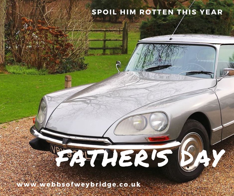 This year on #FathersDay, 16th June, give him a #giftvoucher for what he really wants! Something unique and memorable – what Dad really needs is a great day out! Hire this fab Citroën from @webbsweybridge webbsofweybridge.co.uk