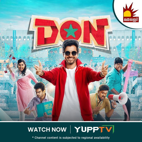Seeking a sense of purpose, a wayward college student navigates life on campus. Watch SivaKarthikeyan #DON only on catch-up of #KalaignarTV now available with #YuppTV @ shorturl.at/moERY Channel content is subjected to regional availability**