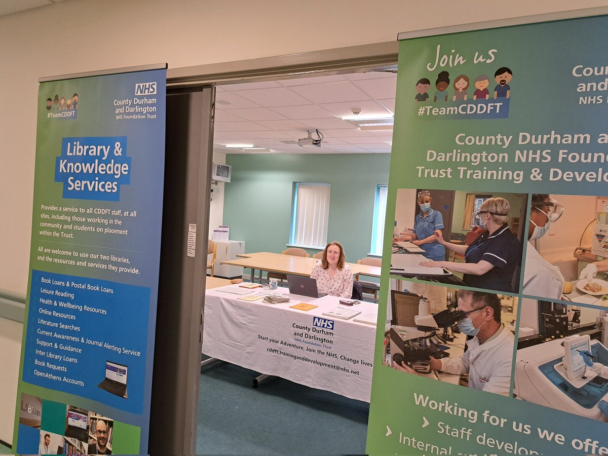 CDDFTLearning's tweet image. Come down to the Richardson hospital meeting room to meet Claire from @CDDFTLibrary and Nikki from Training &amp;amp; Development. To find out how #TeamCDDFT can help you learning power grow. They are there till 11.15am. #LearnAtWorkWeek @CDDFTNHS