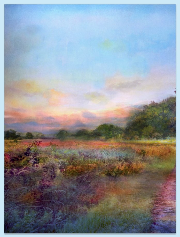 Sunset on The Lane #spring #art #barkby #leicestershire #landscape #skyscape #watercolour #pastels #painting listening to whilst working @Englishteac_her