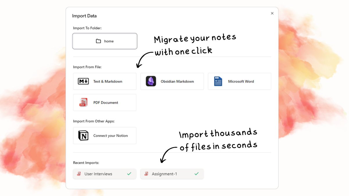 🧐Import notes to Saner.ai – thousands of notes in seconds!
Check it out: 👉 youtu.be/m95xRxvNut4?fe…