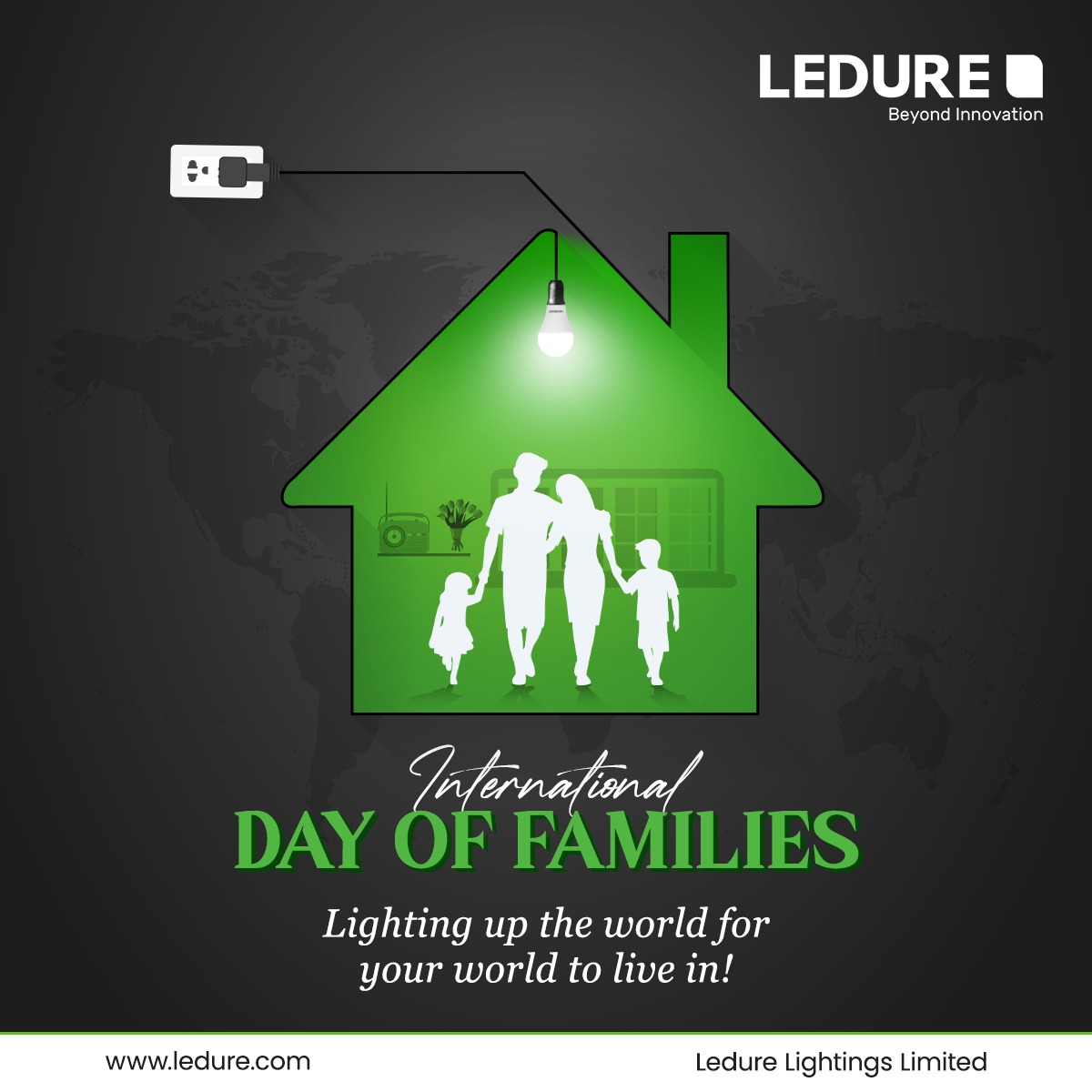 Shining a light on love, laughter, and togetherness. Happy International Day of Families from Ledure Lighting Limited, illuminating your world for a brighter tomorrow. 💫

#LightingTheWorld #MyLedure #familyday #familiestogether #families #internationaldayoffamilies