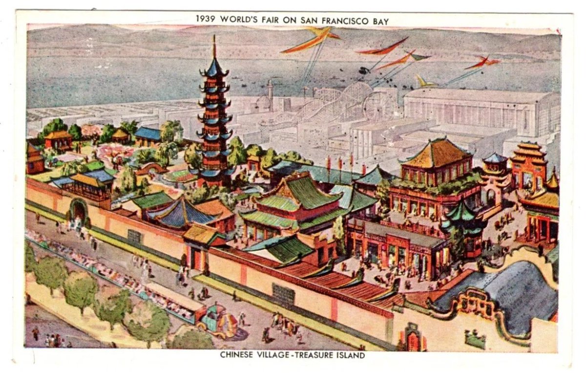 Pagodas in América. We had pagodas in San Francisco, Philadelphia, and Baltimore.

Found or built?

The world fair expositions were fake and ghey!