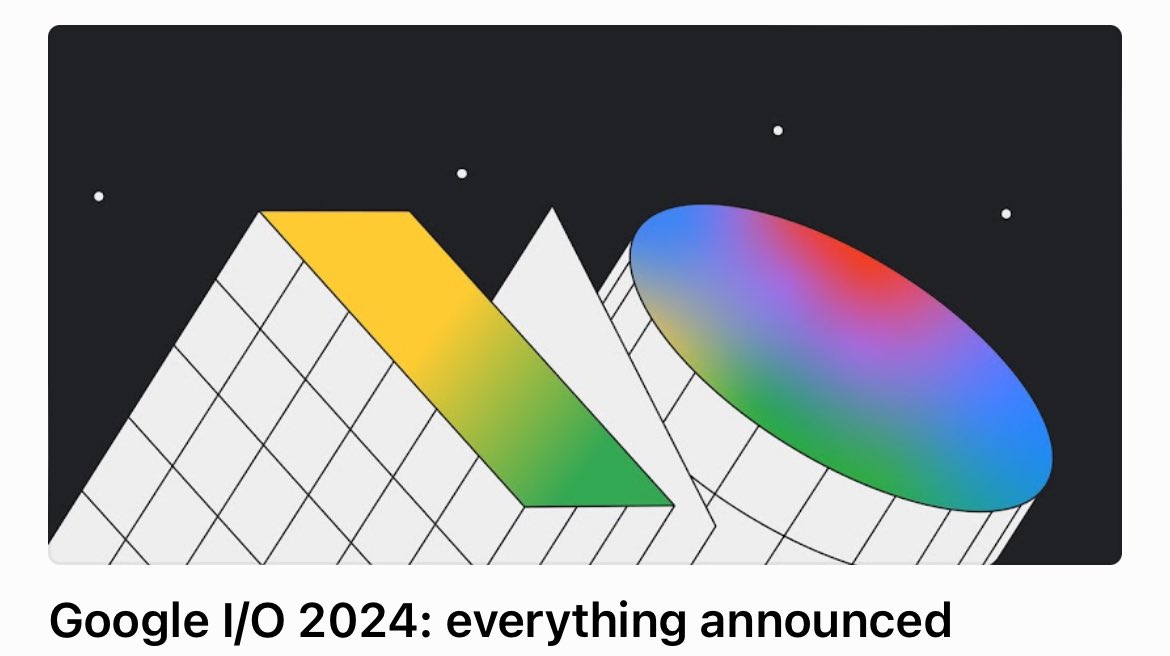 Google I/O 2024 was a game-changer. Discover how Gemini 1.5 Flash redefines AI speed and Workspace integration makes work smarter. Meet Project Astra, the new AI assistant, and see how Veo is transforming video creation.  Details: theverge.com/24153841/googl… #GoogleIO #AI #GeminiAI