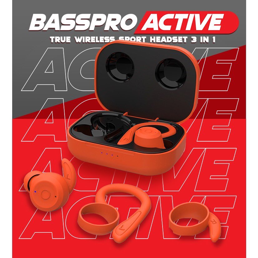 ลองดู หูฟังบลูทูธ Basspro Active หูฟังไร้สายสาย 5.1 แท้ 100% เบสหนัก เสียงใส กันน้ำ ( bluetooth headphones ) ในราคา ฿590 - ฿600 ที่ Shopee s.shopee.co.th/2AswhvHRpN