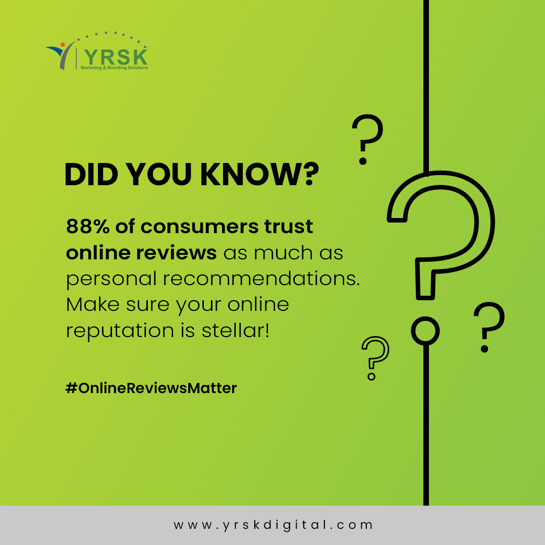 Unlock the power of online reviews 🌟  Your online reputation is your digital handshake. Make sure it shines. #OnlineReviewsMatter #onlinereviewsmatter #onlinereviews #digitalmarketing #yrskmarketing