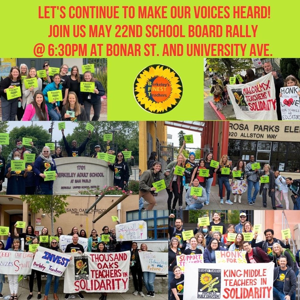 Berkeley Federation of Teachers, local 1078 tweet media