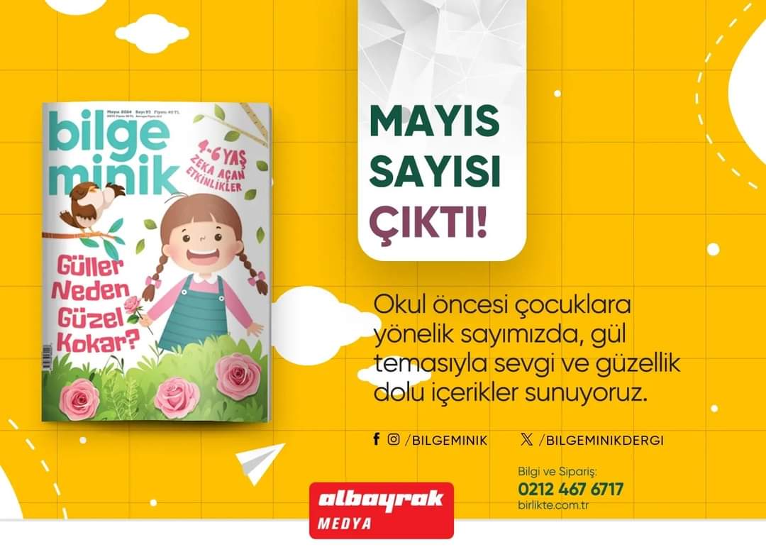 Bilge Minik mayıs sayısı bayilerde. Sakın kaçırmayın.