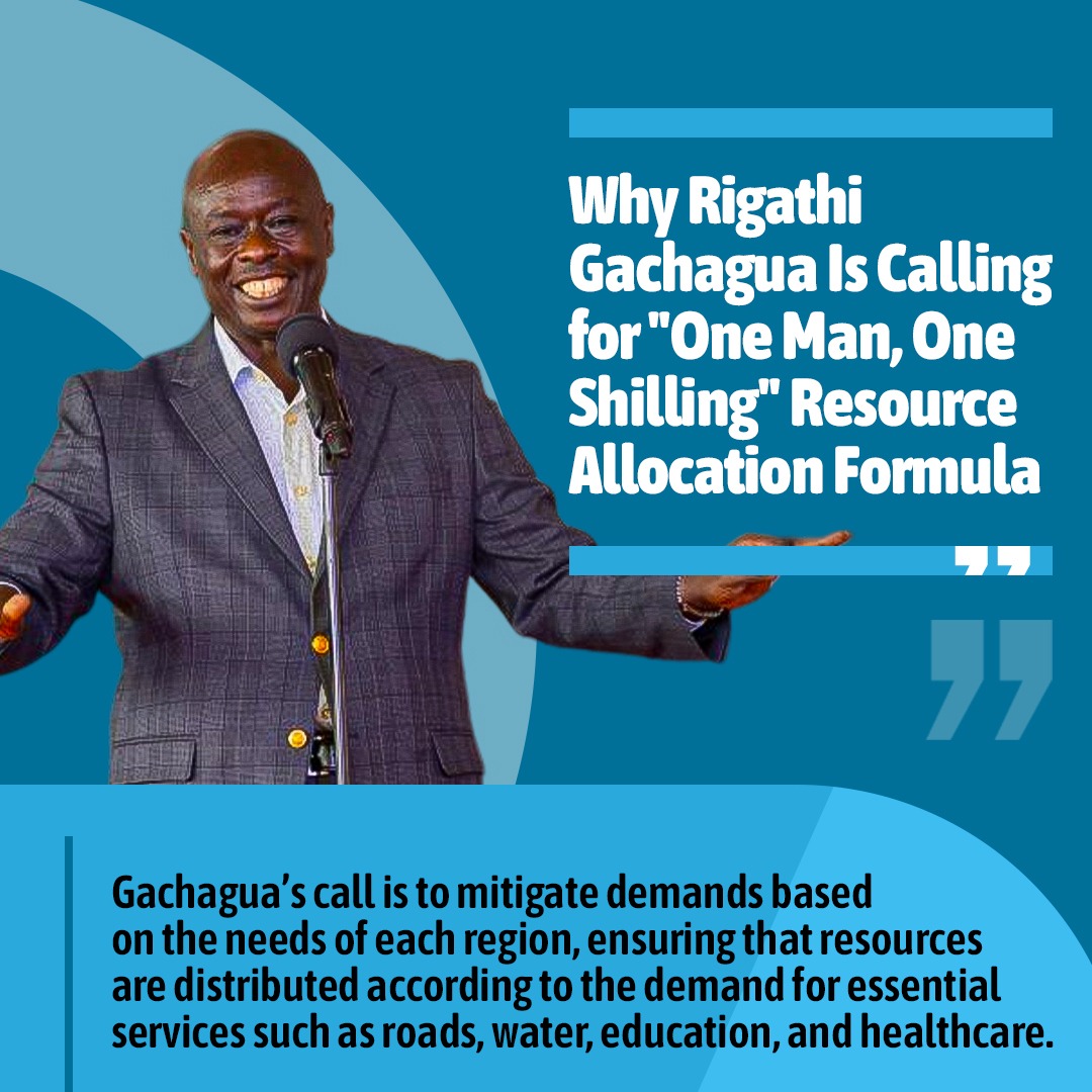Deputy President advocates for equitable development, ensuring each region gets resources matching its needs, leaving no area behind in accessing essential services.
#OneManOneVoteOneShilling
#RigathiOnAssignment
Fair resource allocation