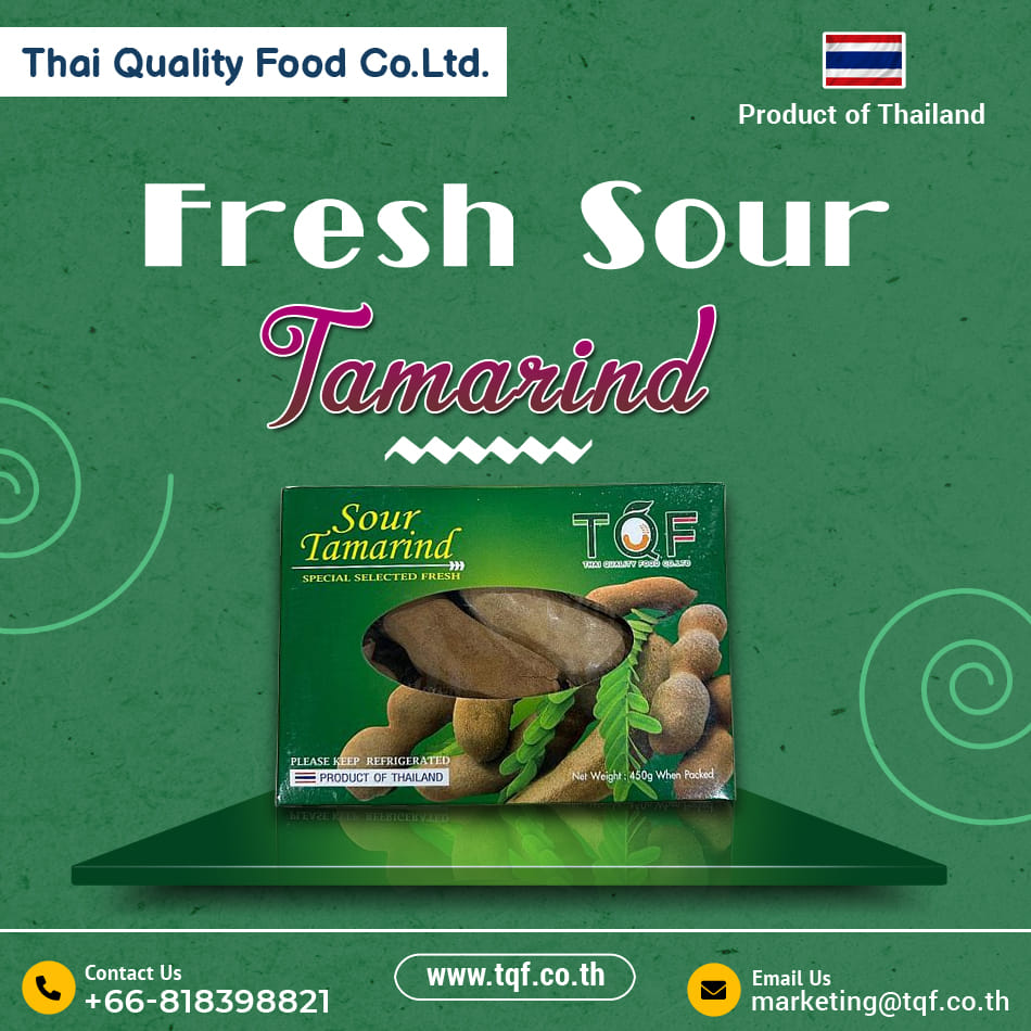 Fresh Sour Tamarind

Application: Cooking, Chutney and Juice
Taste: Sour and Yummy

tqf.co.th/fresh-sour-tam…

#tqf #tamarind #freshtamarind #thaiqualityfood #TasteOfThailand #FlavorfulPaste #tamarindpaste #CookingWithTamarind #thailand #freshsour #sourtamarind #freshsourtamarind