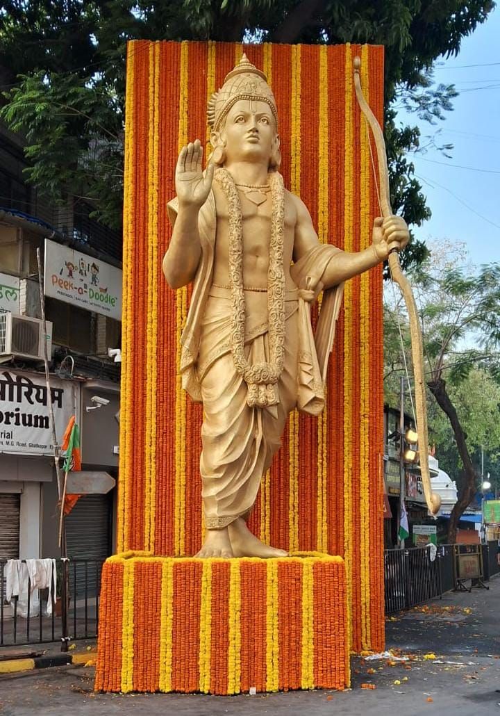 Adv. Deepak Talwar (@deepaktalwarad1) on Twitter photo Erection of Statue of Lord Ramchandra ji on road, outside Gayatri Dham Bldg, M. G.Road Ghatkopar East enroute of today's Political Road Show.
permission for such erection ?,use of religion in election, protocol during PM visit
<a href="/ECISVEEP/">Election Commission of India</a> <a href="/MaharashtraSEC/">Maharashtra SEC</a> <a href="/mybmc/">माझी Mumbai, आपली BMC</a> <a href="/CPMumbaiPolice/">Commissioner of Police, Greater Mumbai</a> Erection of Statue of Lord Ramchandra ji on road, outside Gayatri Dham Bldg, M. G.Road Ghatkopar East enroute of today's Political Road Show.
permission for such erection ?,use of religion in election, protocol during PM visit
<a href="/ECISVEEP/">Election Commission of India</a> <a href="/MaharashtraSEC/">Maharashtra SEC</a> <a href="/mybmc/">माझी Mumbai, आपली BMC</a> <a href="/CPMumbaiPolice/">Commissioner of Police, Greater Mumbai</a>