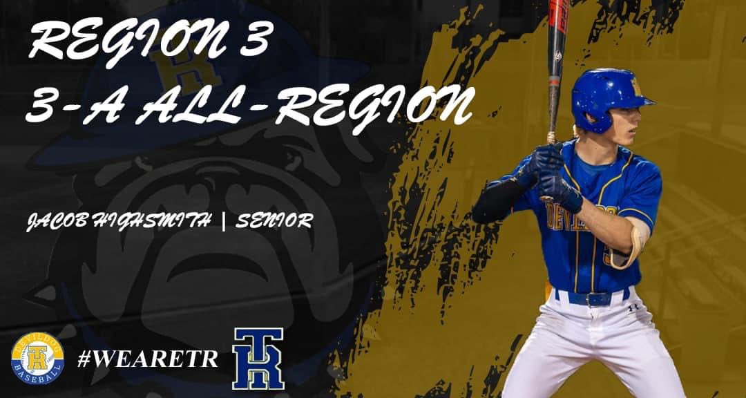 Super proud of @JacobHighs02…Jacob has a dream and is working his butt off to make it a reality.  Seven days a week in the gym, practices five and six days a week, hitting every night @_17CO_ and keeping a 4.7 GPA.  Selected to the All Region team this year!