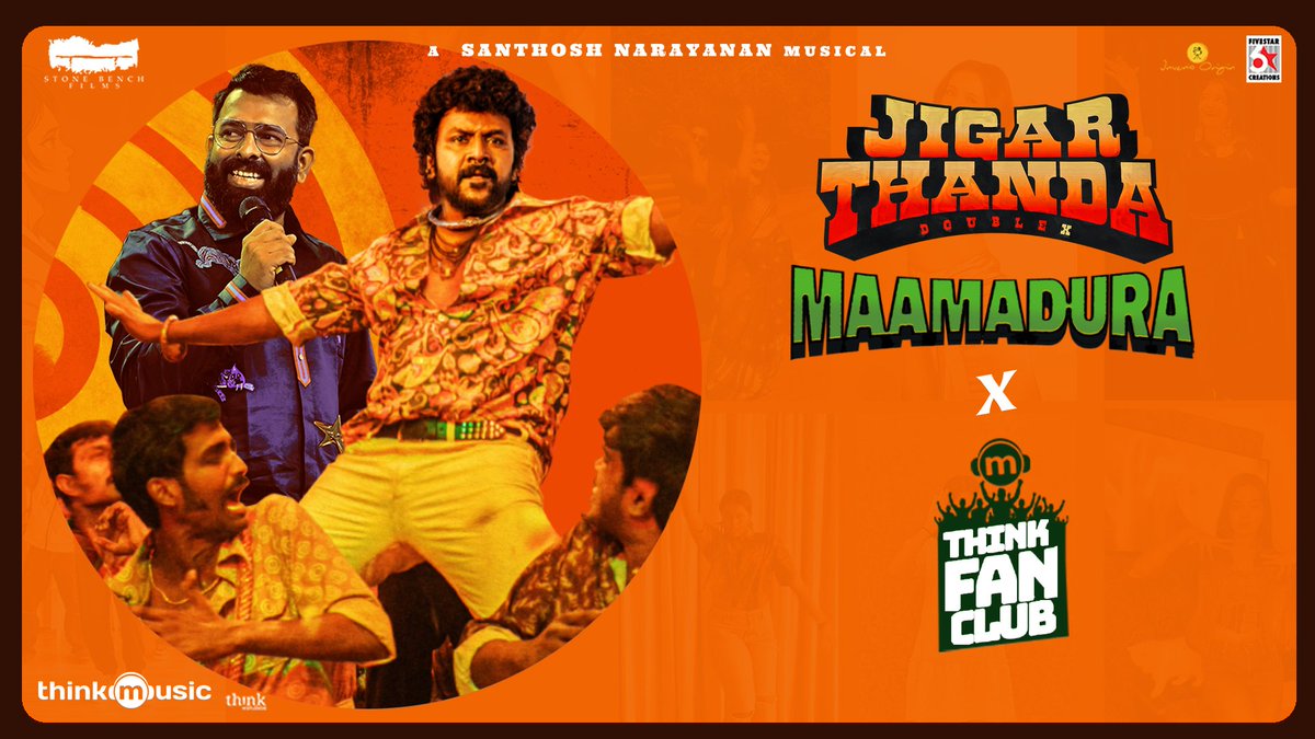 Nothing like celebrating with fans! 🕺🏻🔥 Here's is the #ThinkFanClub of #Maamadura a @Music_Santhosh birthday special 💥 ▶️: youtu.be/nqEIy7vw7ag #JigarthandaDoubleX @offl_Lawrence @iam_SJSuryah @dop_tirru @Music_Santhosh @kaarthekeyens @stonebenchers #AlankarPandian