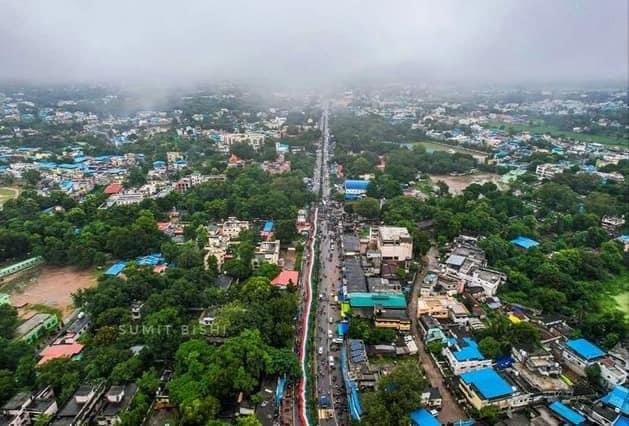 Drone view of Bargarh Town (Odisha)
