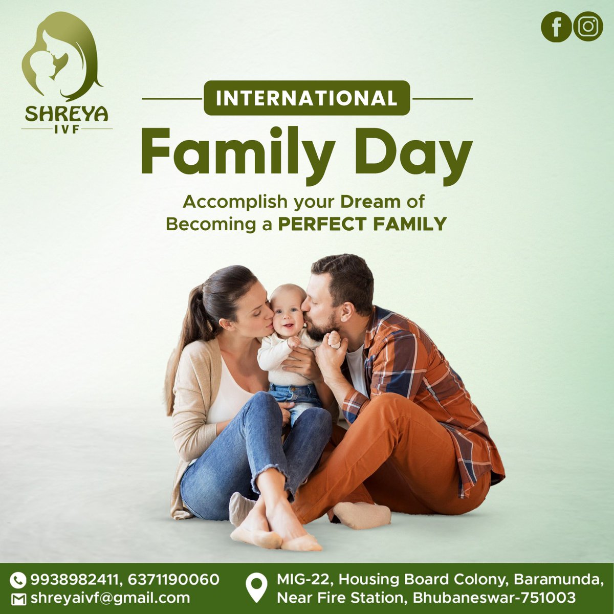 Happy International Family Day from Shreya IVF Centre!

#internationalfamilyday #FamilyDay2024 #parenthood #family #familytime #familygoals #familyphotography #familypictures #familyday #shreyaivfbaby #shreyaivf #shreyaivfcentre #ivfsuccess