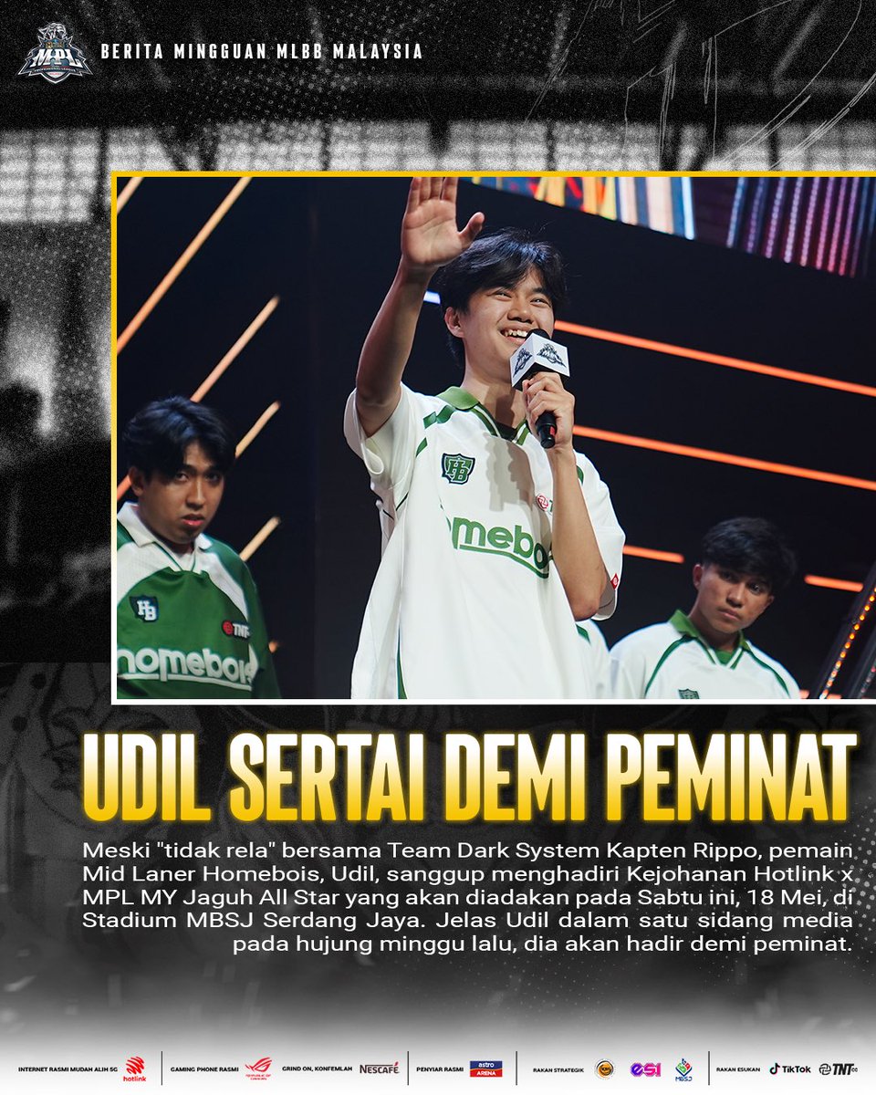 Apa Cerita Eh: Wow macam-macam jadi this week! 

Ciku jadi Daddy dan King Shah kena pakai baju Team Haq? 🤣 Jom tengok apa yang berlaku!

#M6LAYSIA #B6NGKIT #IniGayaKita #MPLMYS13 #MLBBEsports #NewEra #HotlinkJaguh5GGaming #HotlinkMLBB