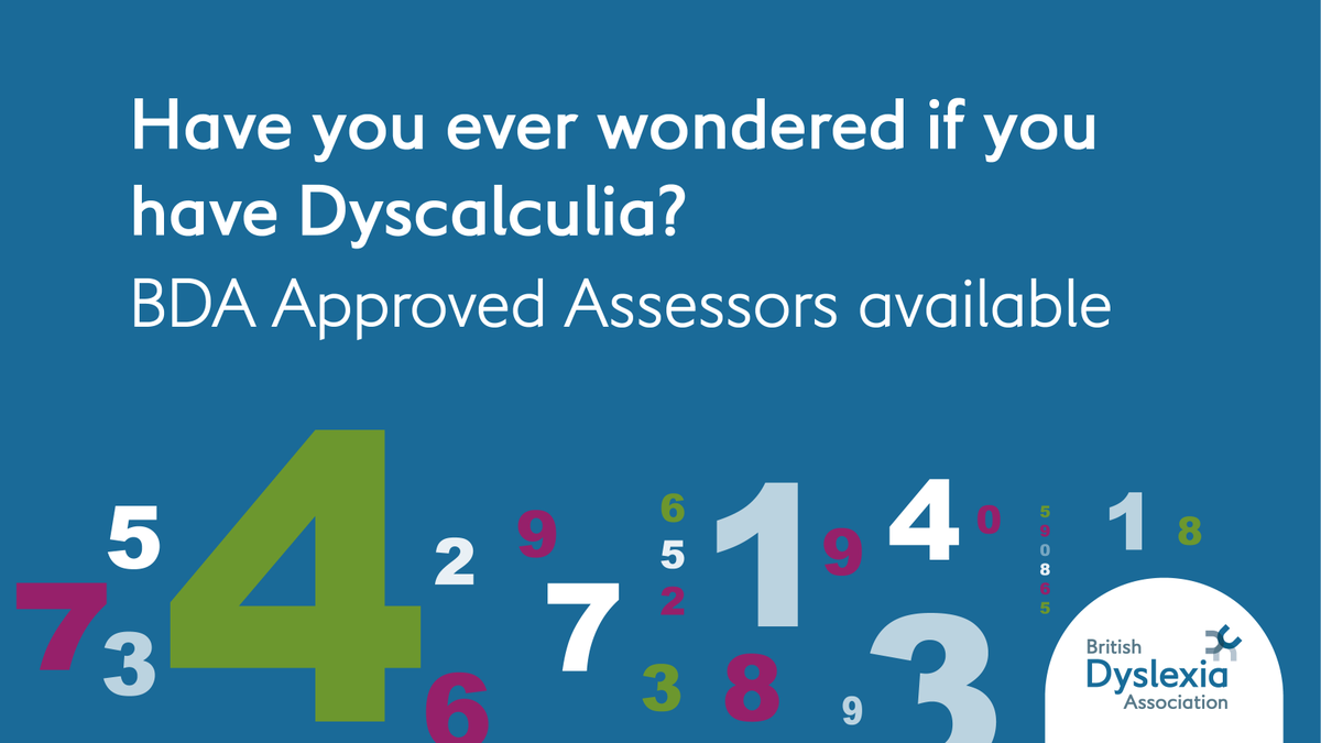 Dyscalculia is a severe and persistent difficulty with understanding numbers which can have an adverse effect on people’s lives. A formal assessment for dyscalculia may help you and others to understand what may cause these challenges. Find out more: bit.ly/3JaKmxM