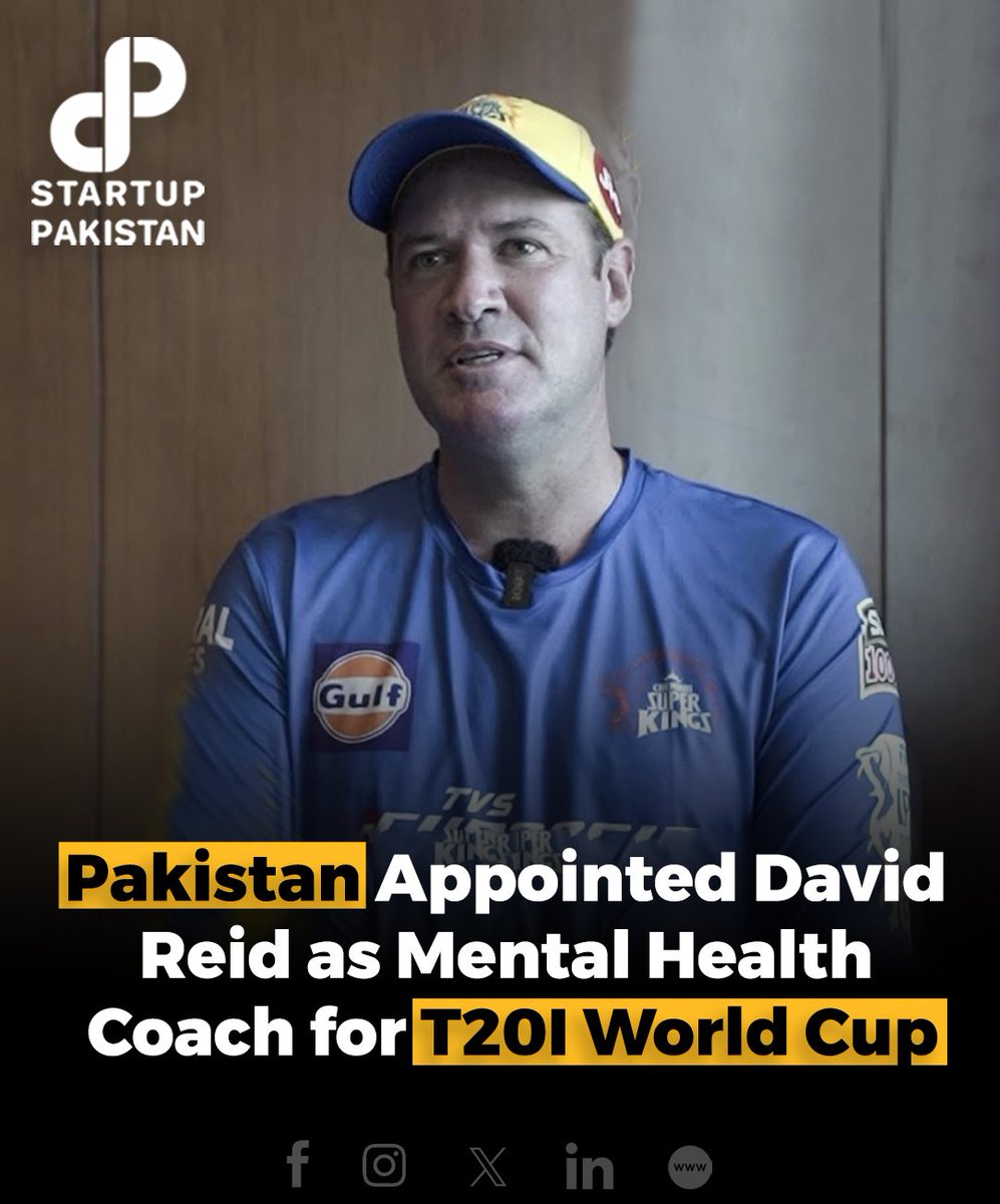 The Pakistan Cricket Board (PCB) has announced David Reid as the dedicated Mental Performance Coach for the national men's cricket team ahead of the ICC Men’s T20 World Cup 2024. 

#Pakistan #PCB #Pakistancricketteam #T20worldcup #Mentalhealthcoach