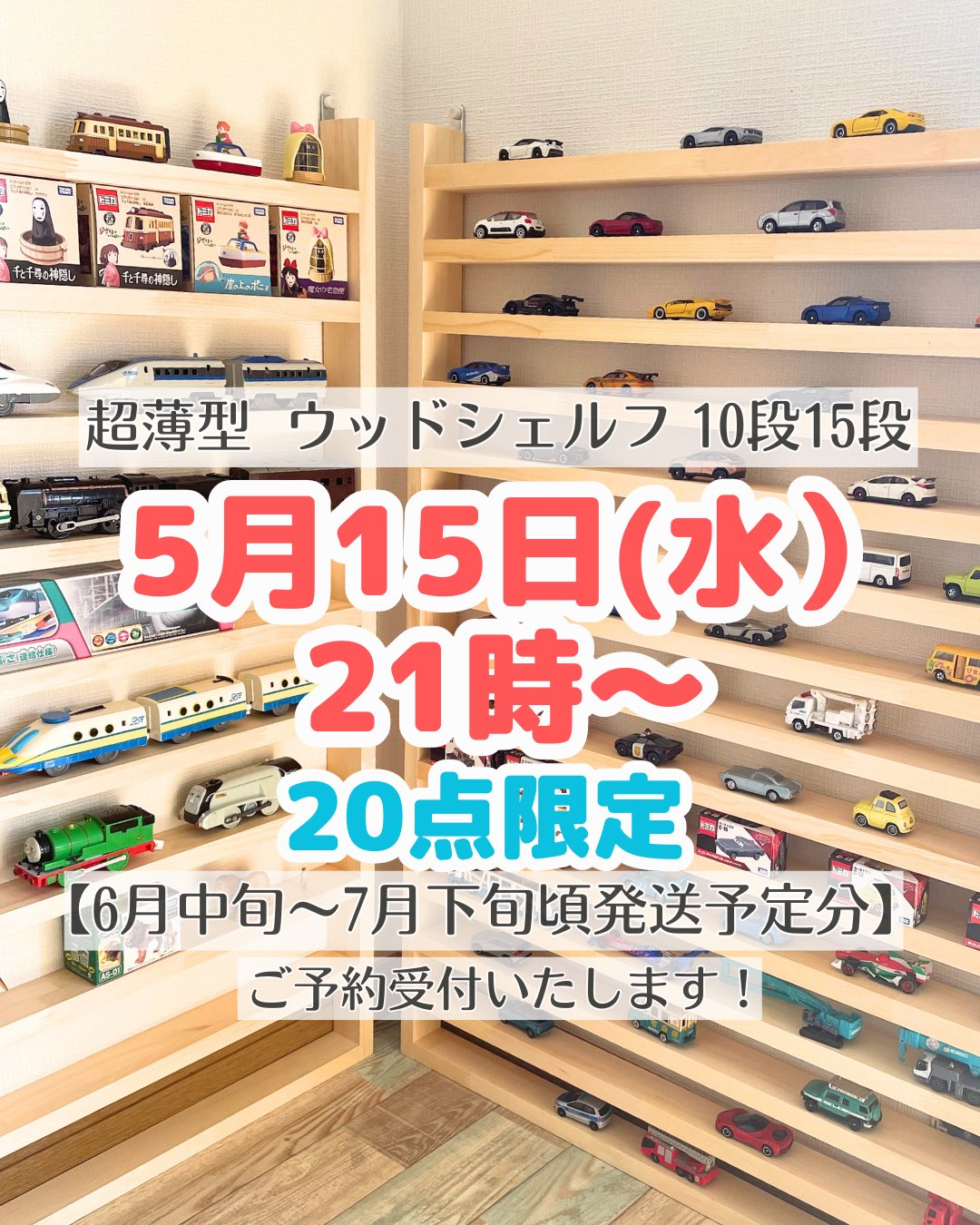 お片付けしたくなるトミカ収納棚⭐︎アップスWS お片付けしたくなるトミカ収納棚⭐︎アップスWS
