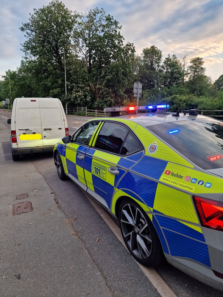 This van was stopped in Preston for a routine check.   The driver was found to have an expired provisional licence and was not insured.   Van seized and driver reported for summons.  #T2RPU #Insureitorloseit