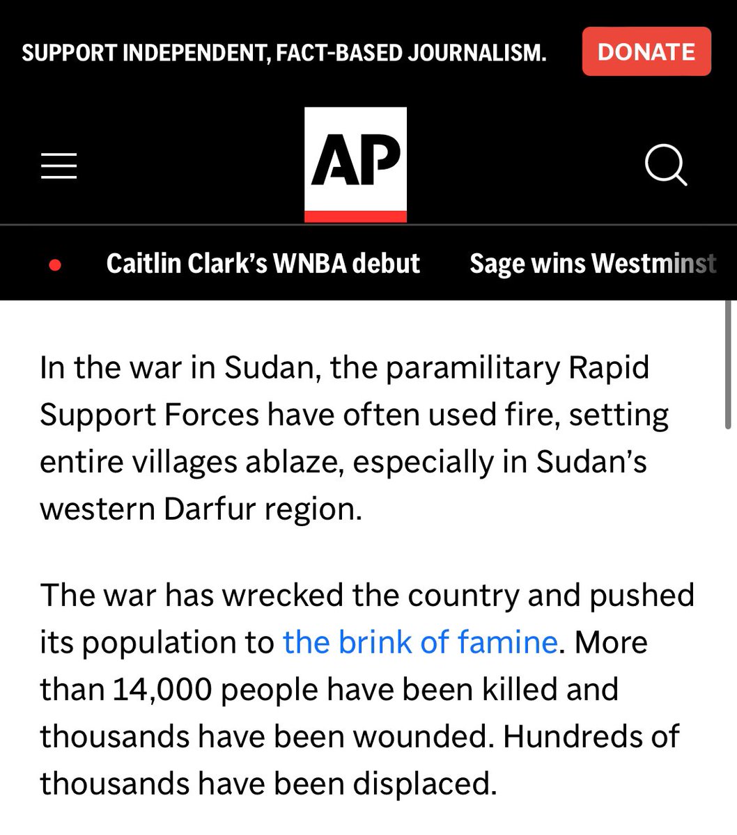 “Hundreds of thousands have been displaced” kaif ya3ni ya Associated Press! It’s literally 8 million??? Is the fact based journalism in the room with us?