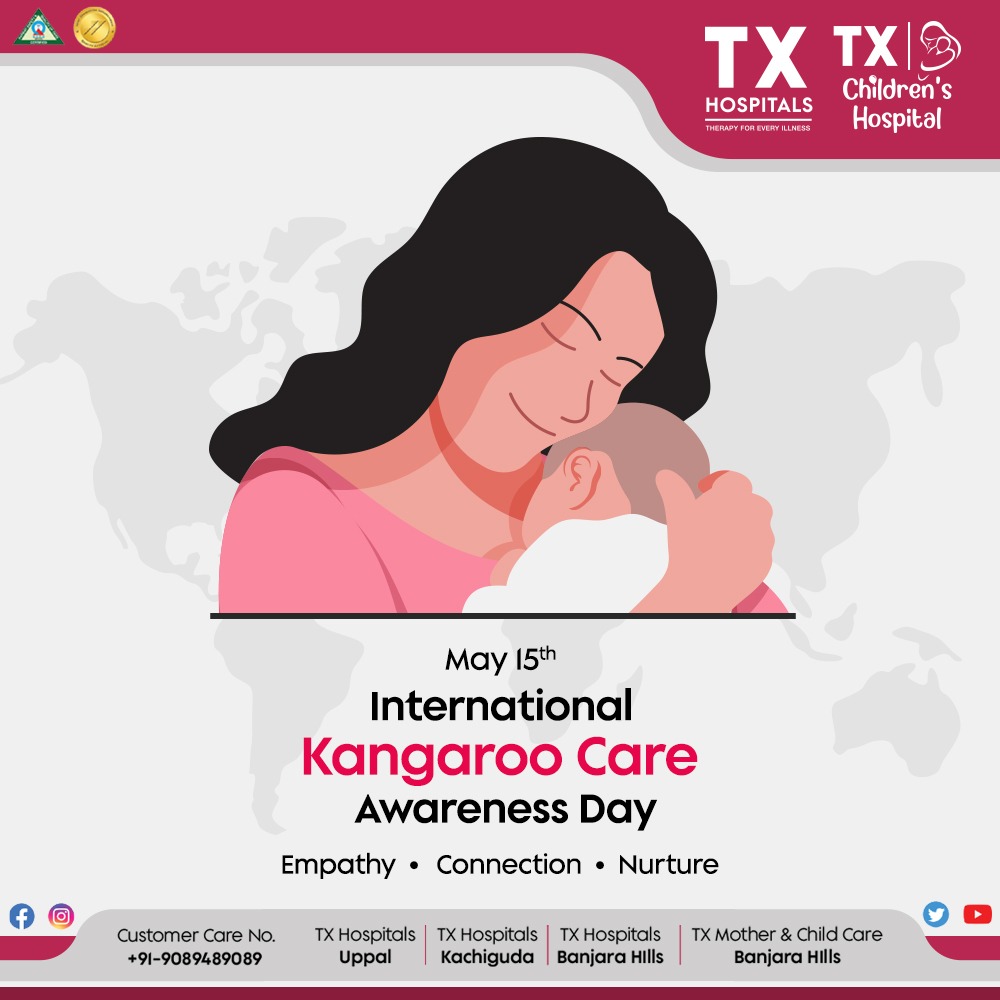 Happy International Kangaroo Care Awareness Day! 🦘 Embrace the benefits of skin-to-skin contact to nurture and bond with your newborn. #KangarooCareDay #NewbornHealth